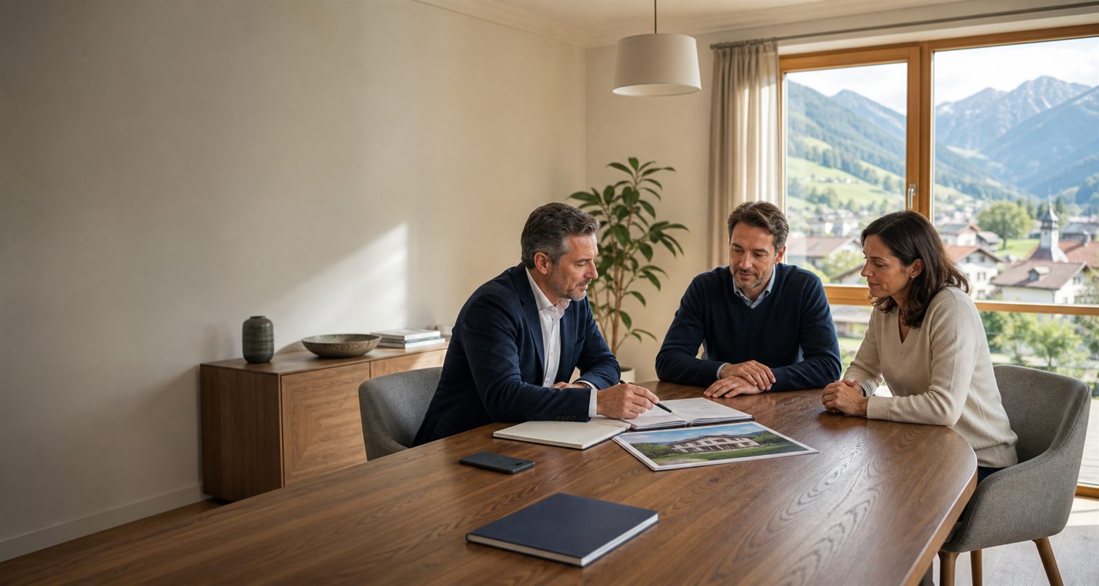 Persönliches Gespräch zu einem besonderen Haus